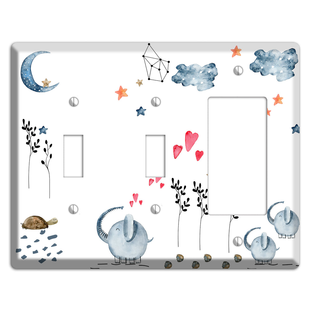 Elephant 2 Toggle / Rocker Wallplate