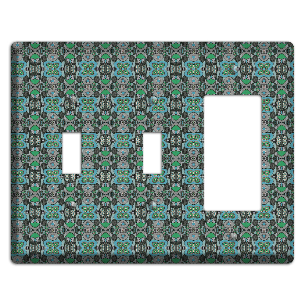 Green Tapestry 2 Toggle / Rocker Wallplate