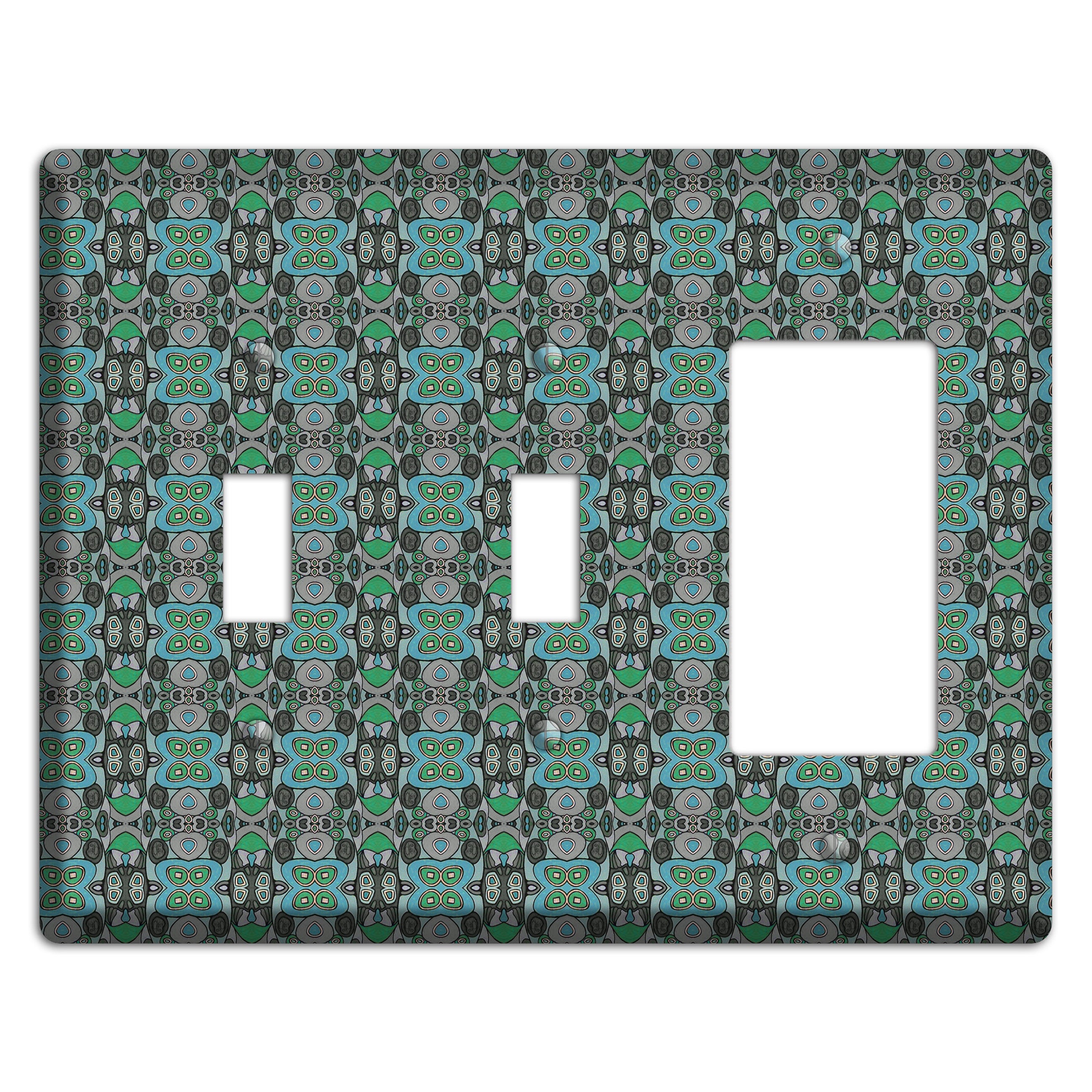 Green Tapestry 2 Toggle / Rocker Wallplate