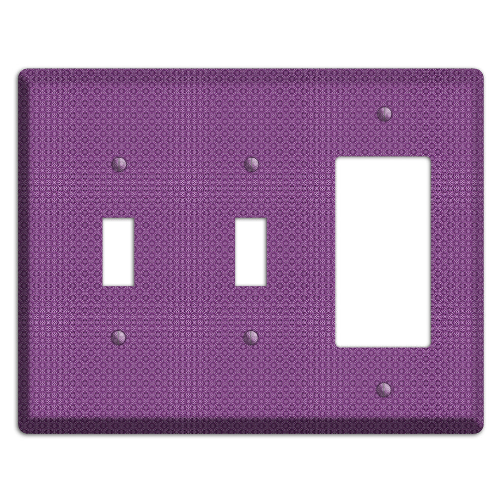 Multi Purple Foulard 2 Toggle / Rocker Wallplate