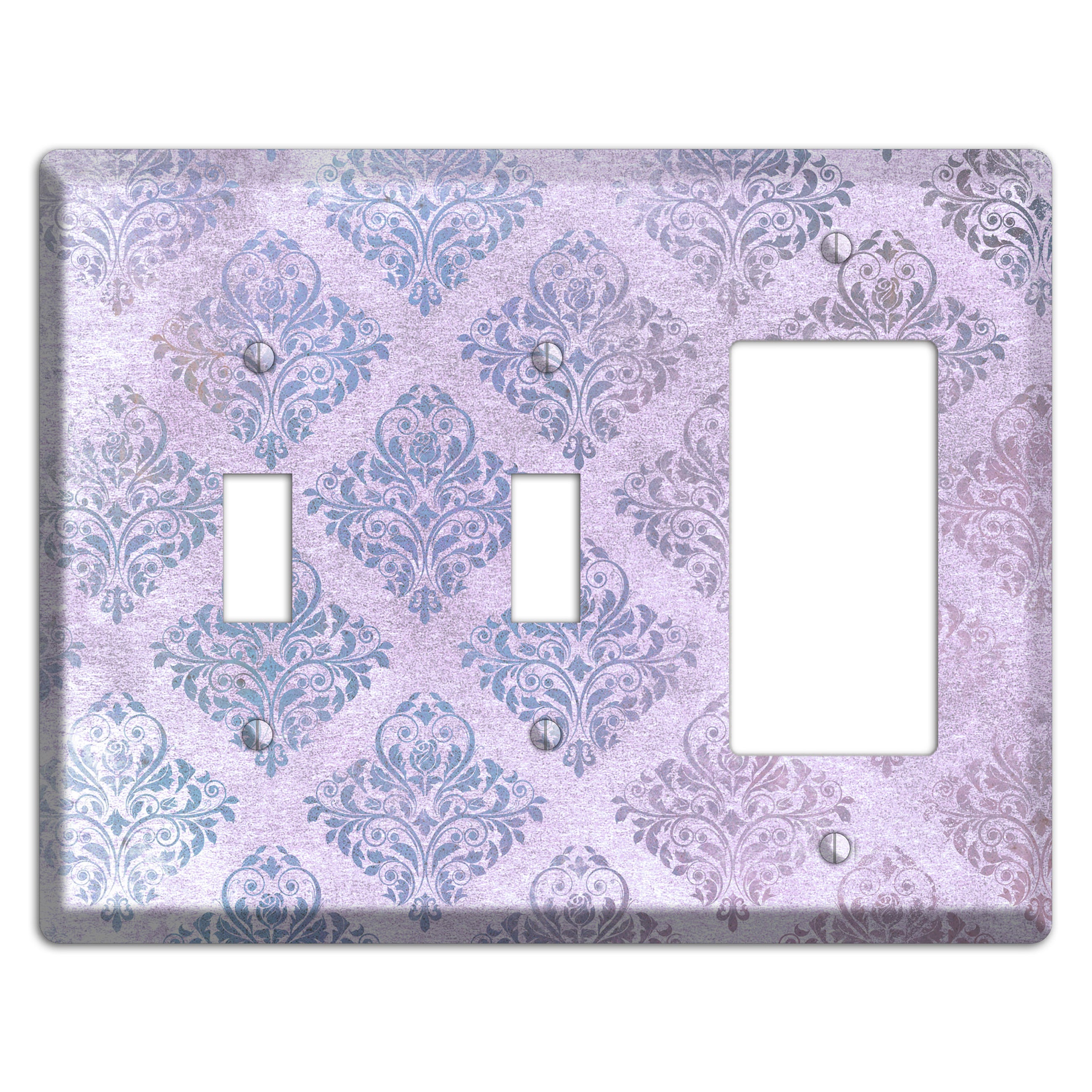 Logan Whimsical Damask 2 Toggle / Rocker Wallplate