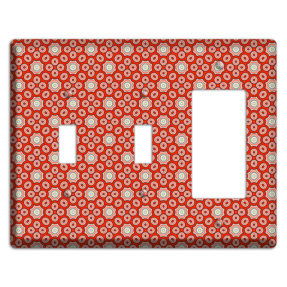 Red Foulard 2 Toggle / Rocker Wallplate