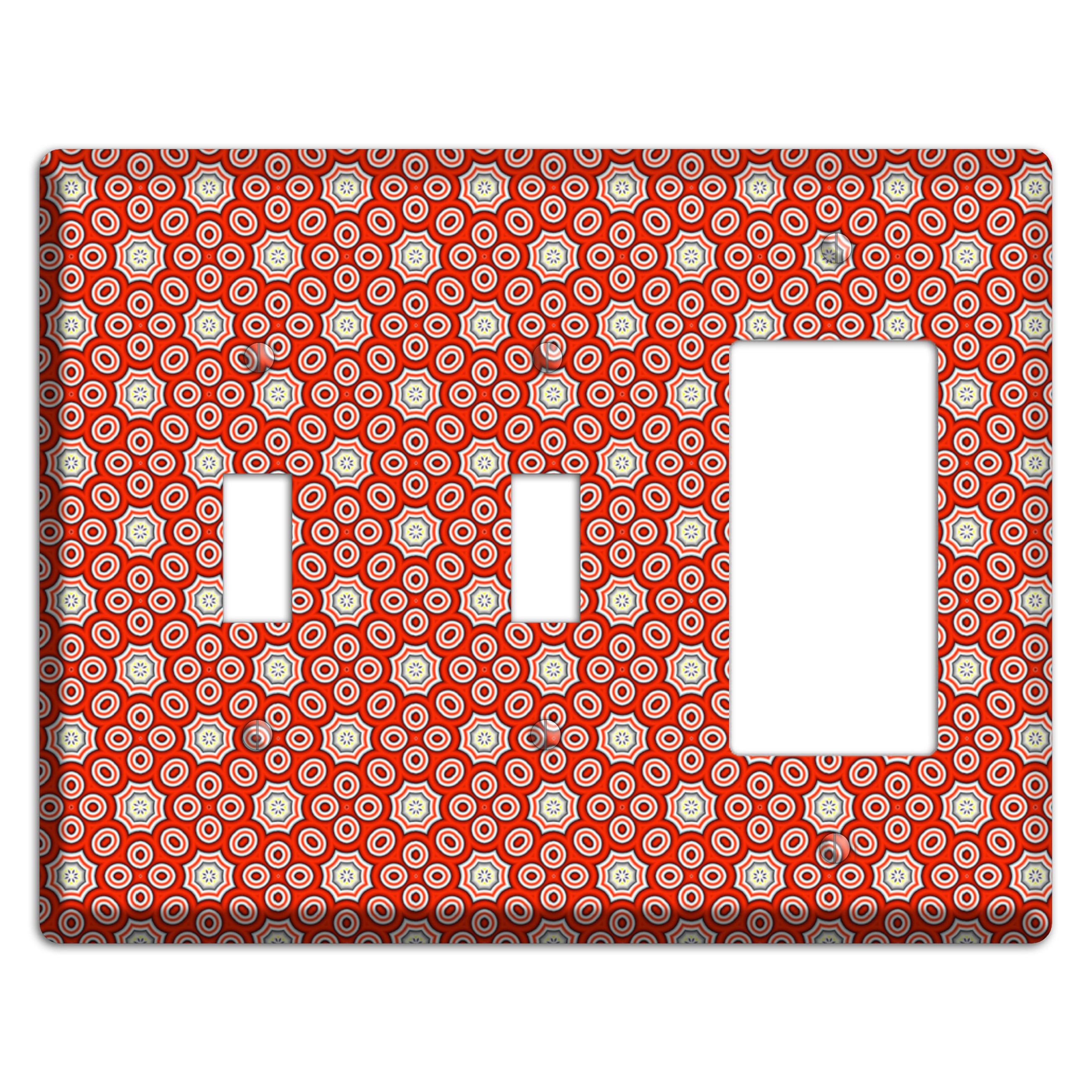 Red Foulard 2 Toggle / Rocker Wallplate