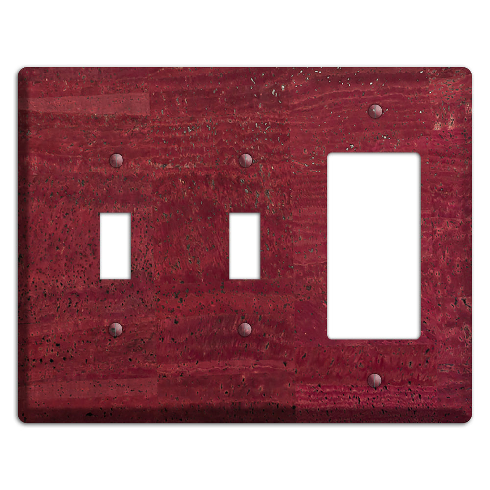 Cranberry Cork 2 Toggle / Rocker Wallplate