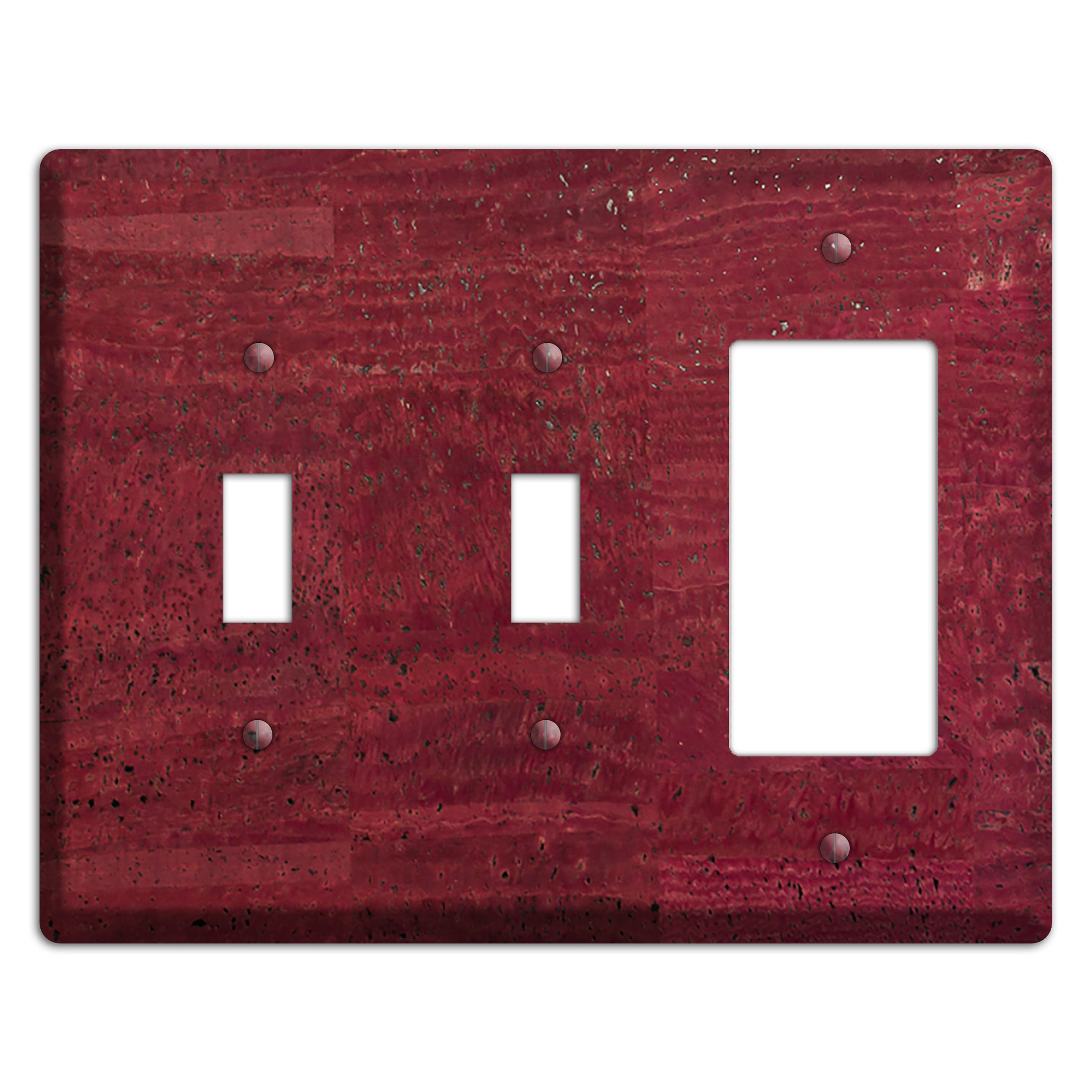 Cranberry Cork 2 Toggle / Rocker Wallplate