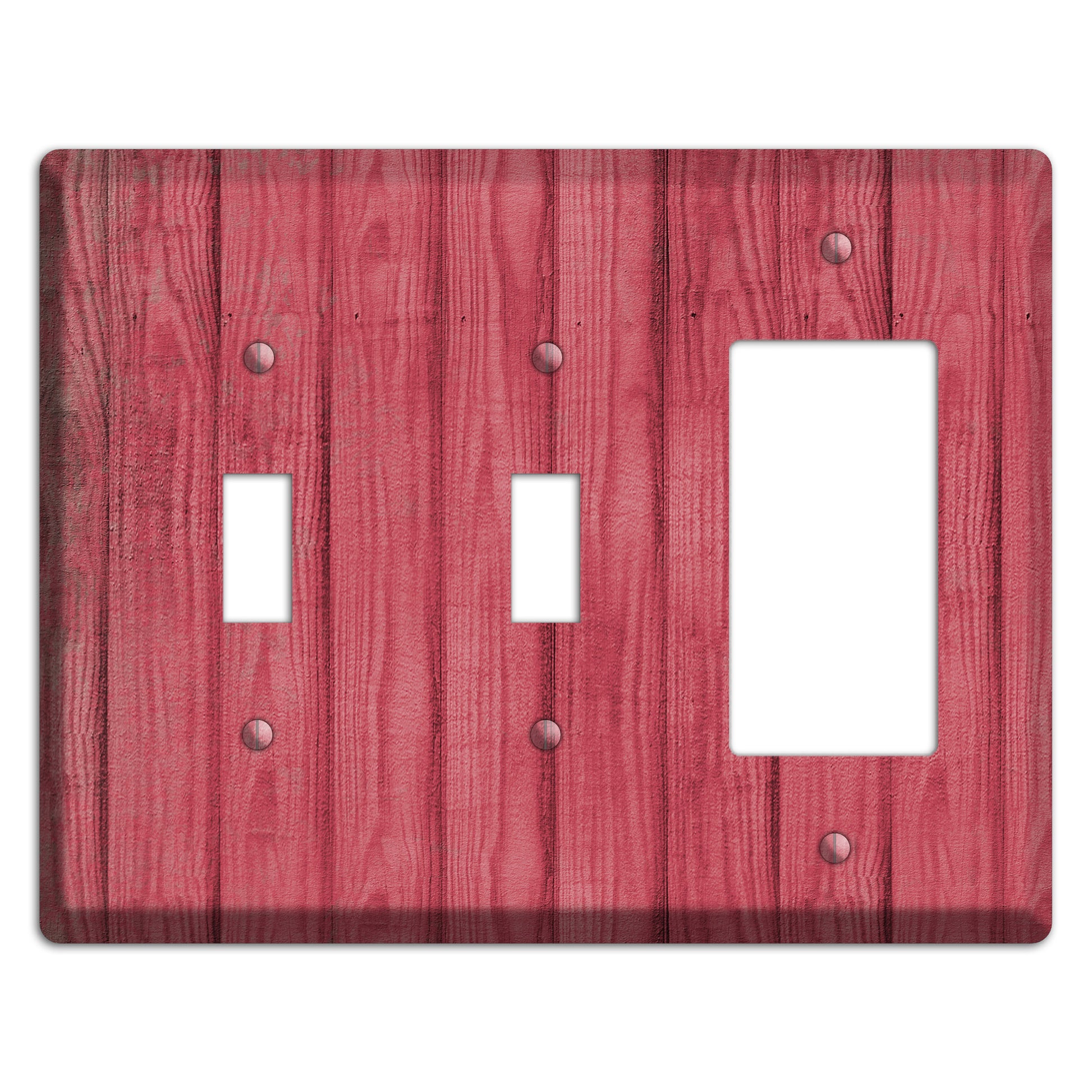 Fuzzy Wuzzy Weathered Wood 2 Toggle / Rocker Wallplate