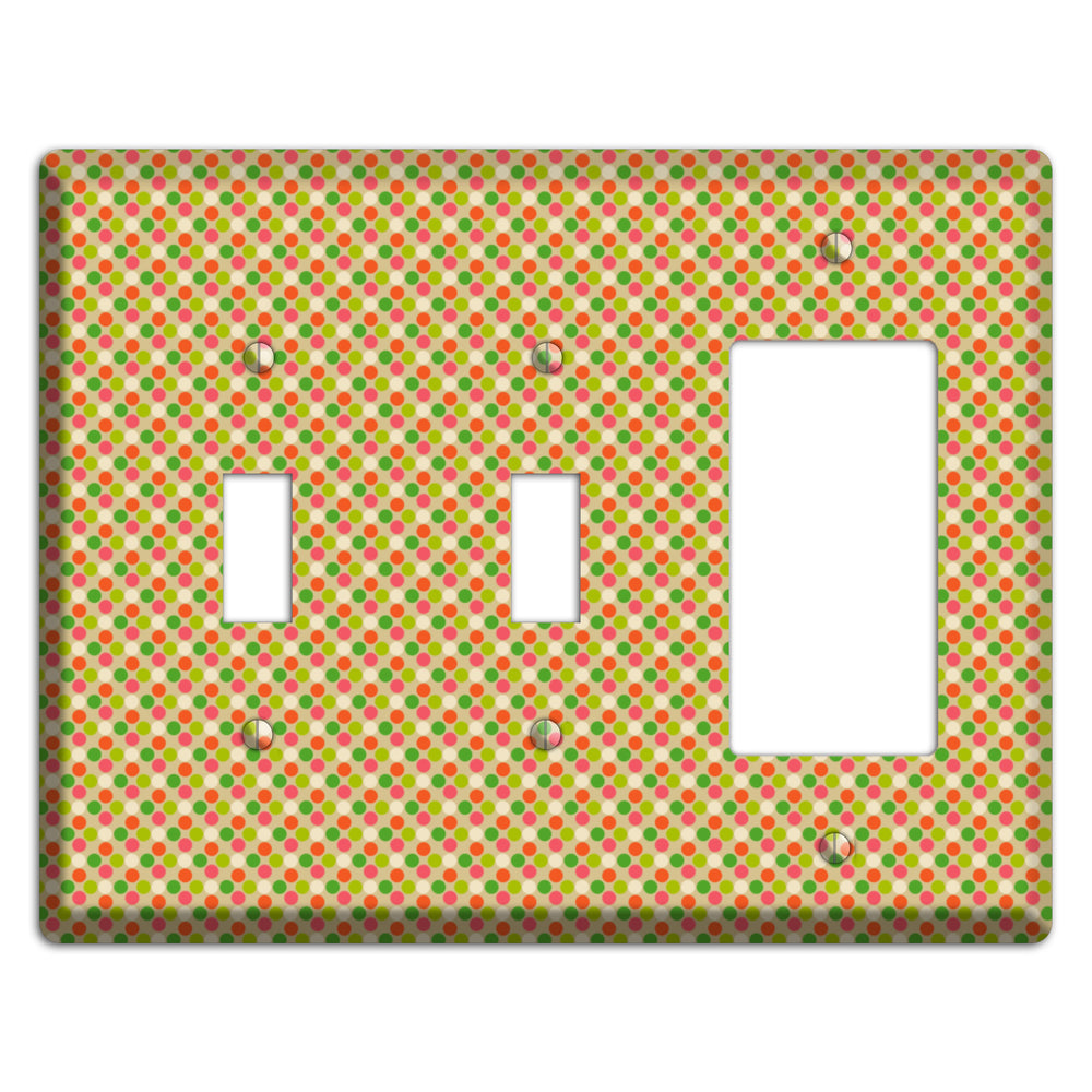 Yellow Plaid 2 Toggle / Rocker Wallplate