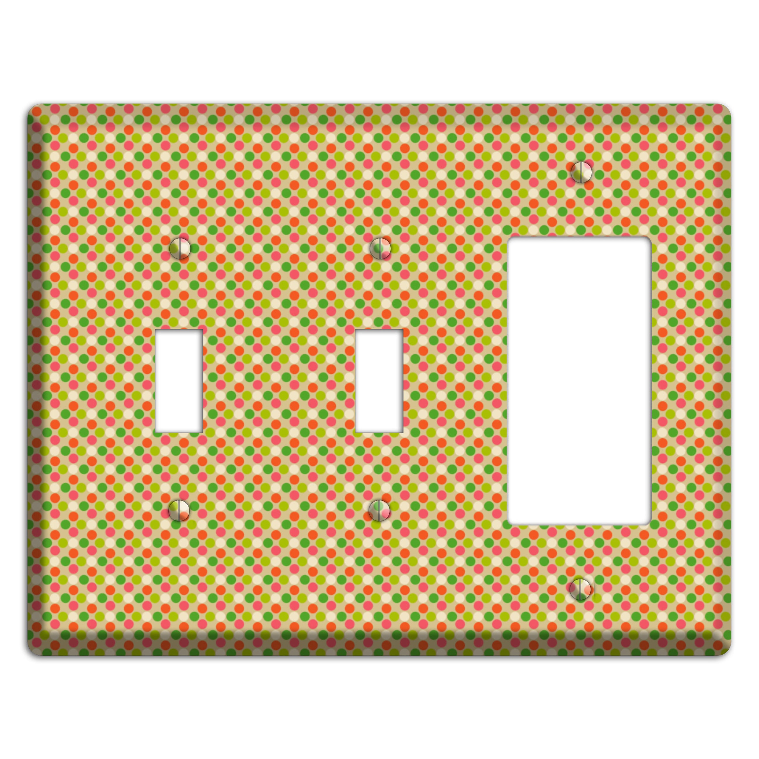 Yellow Plaid 2 Toggle / Rocker Wallplate