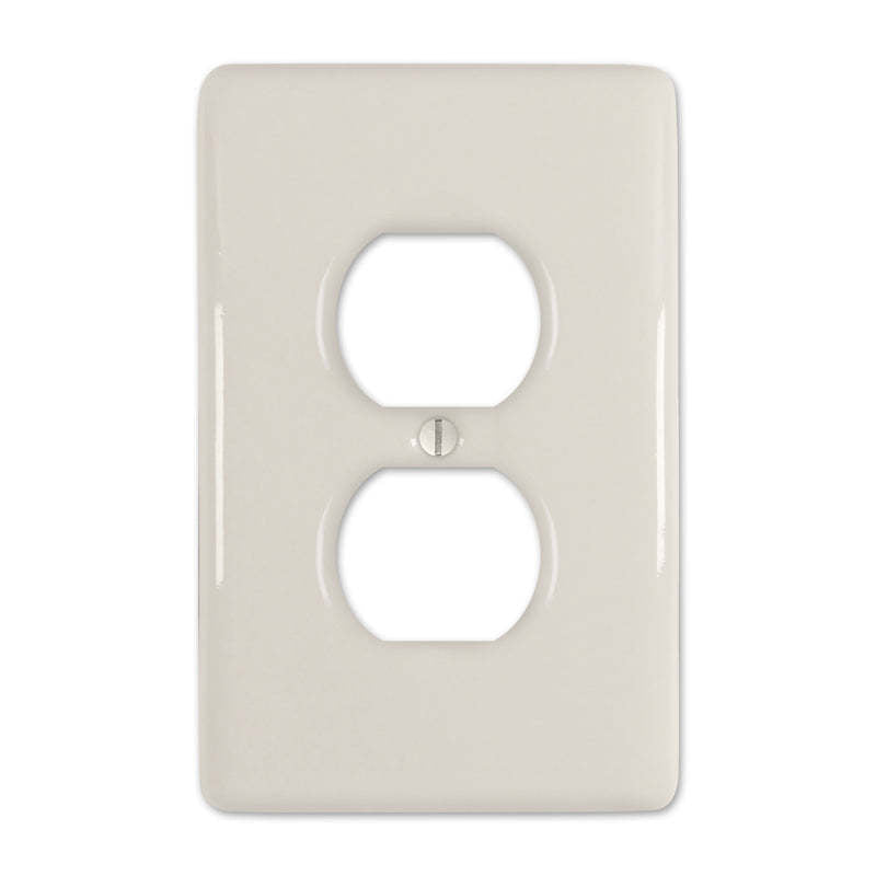 Metro Biscuit Ceramic 1 Duplex Outlet
