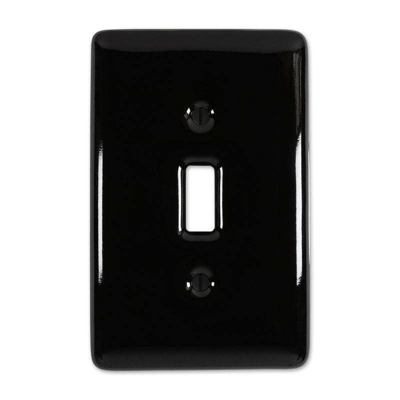 Metro Black Ceramic Cover Plates
