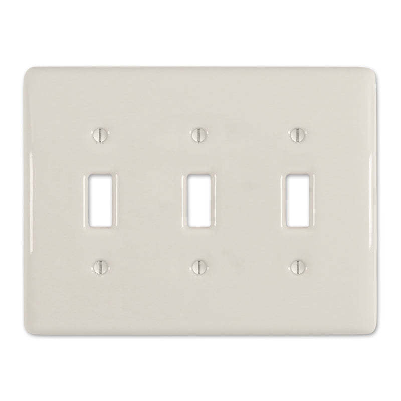 Metro Biscuit Ceramic Triple Toggle