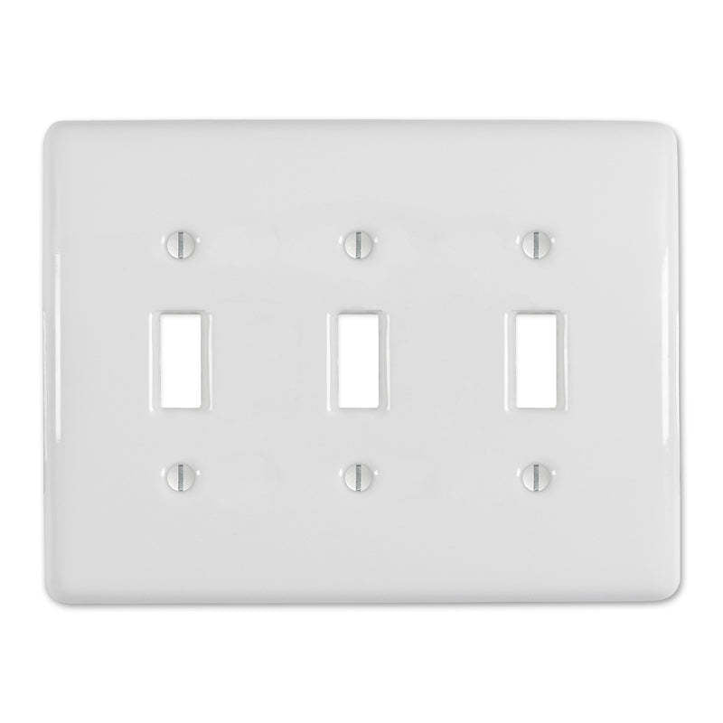 Metro White Ceramic Triple Toggle