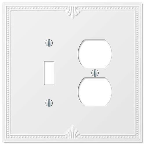 Richmond White Toggle / Duplex Outlet - Wallplatesonline.com