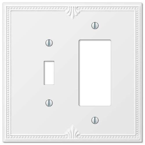 Richmond White Toggle / 1 Rocker (GFI) - Wallplatesonline.com