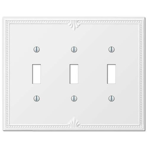Richmond White Triple Toggle - Wallplatesonline.com