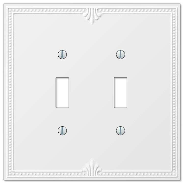 Richmond White Double Toggle - Wallplatesonline.com