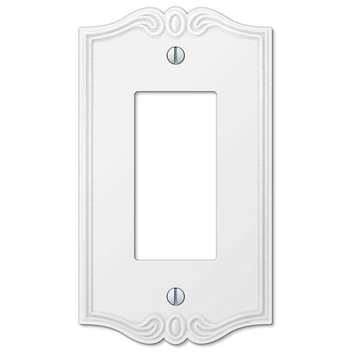 Charleston White 1 Rocker (GFI) - Wallplatesonline.com