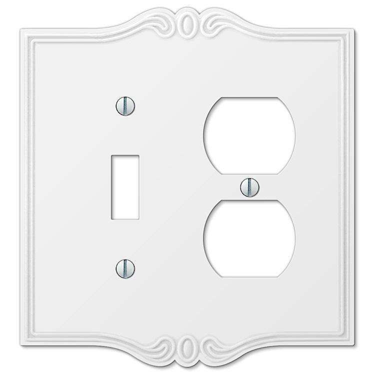 Charleston White Toggle / Duplex Outlet