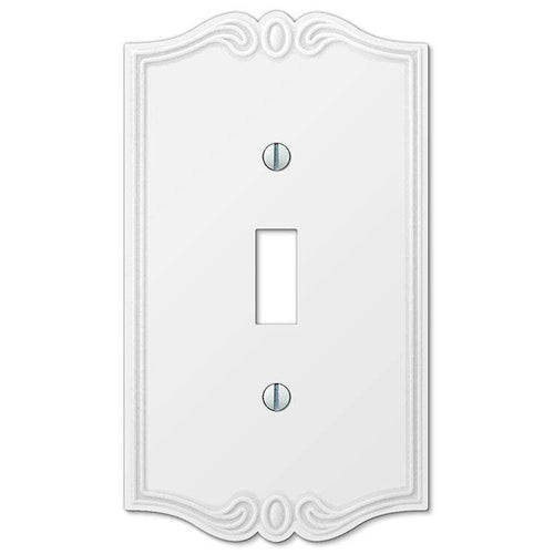 Charleston White Cover Plates - Wallplatesonline.com