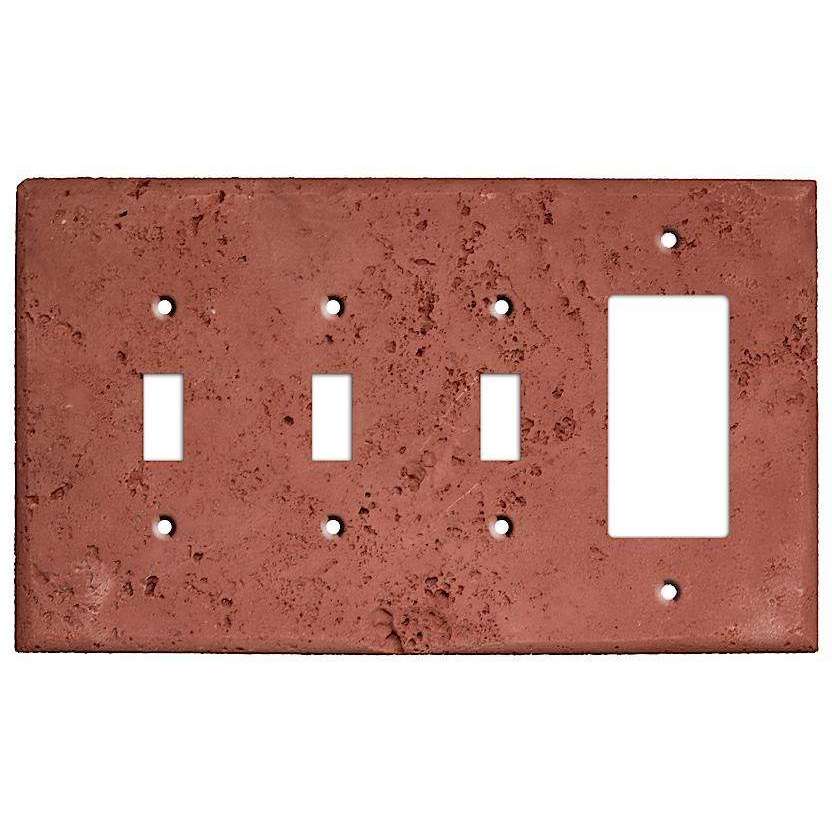 Brick Stone 3 Toggle / Rocker Cover Plate
