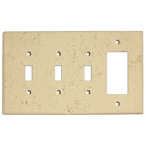 Sand Stone 3 Toggle / Rocker Cover Plate