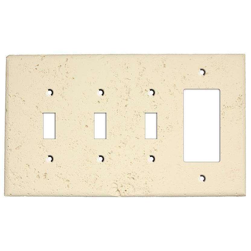 Bone Stone 3 Toggle / Rocker Cover Plate