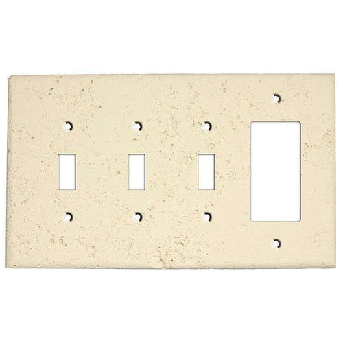 Bone Stone 3 Toggle / Rocker Cover Plate