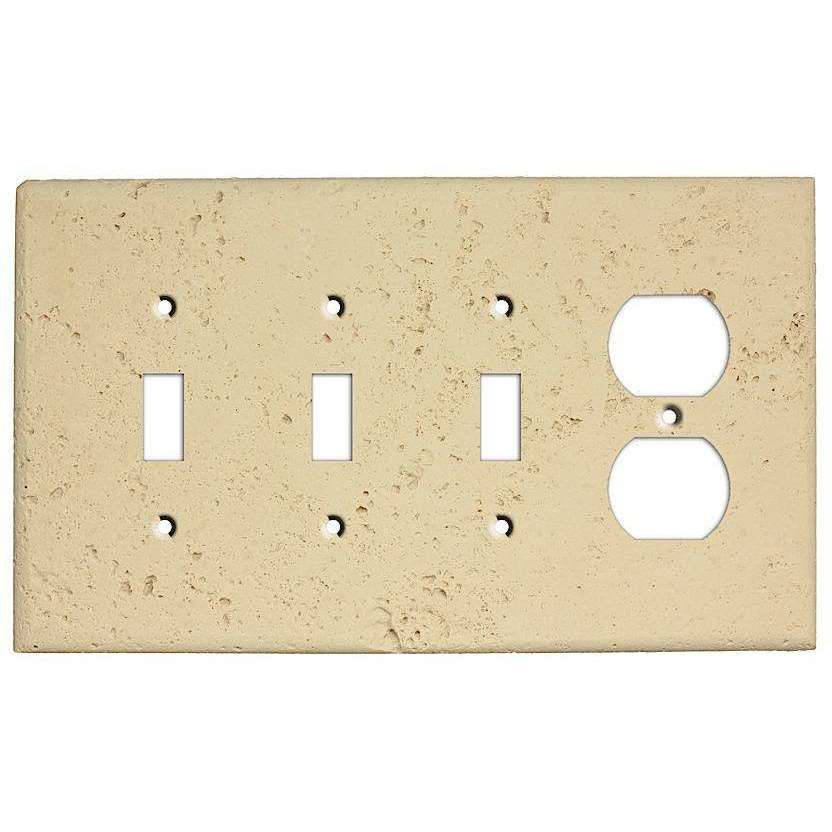 Sand Stone 3 Toggle / Duplex Outlet Cover Plate