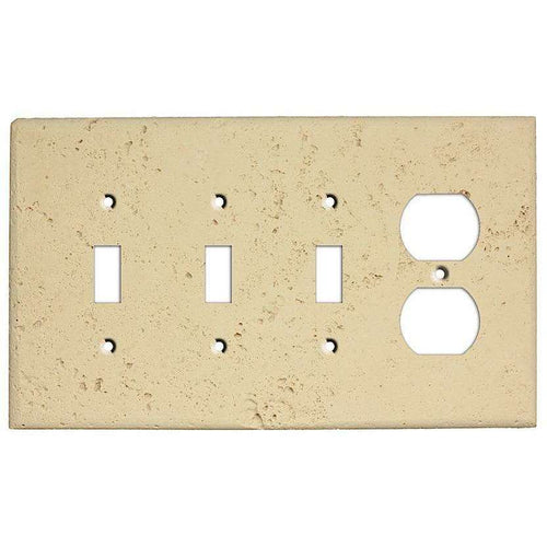 Sand Stone 3 Toggle / Duplex Outlet Cover Plate