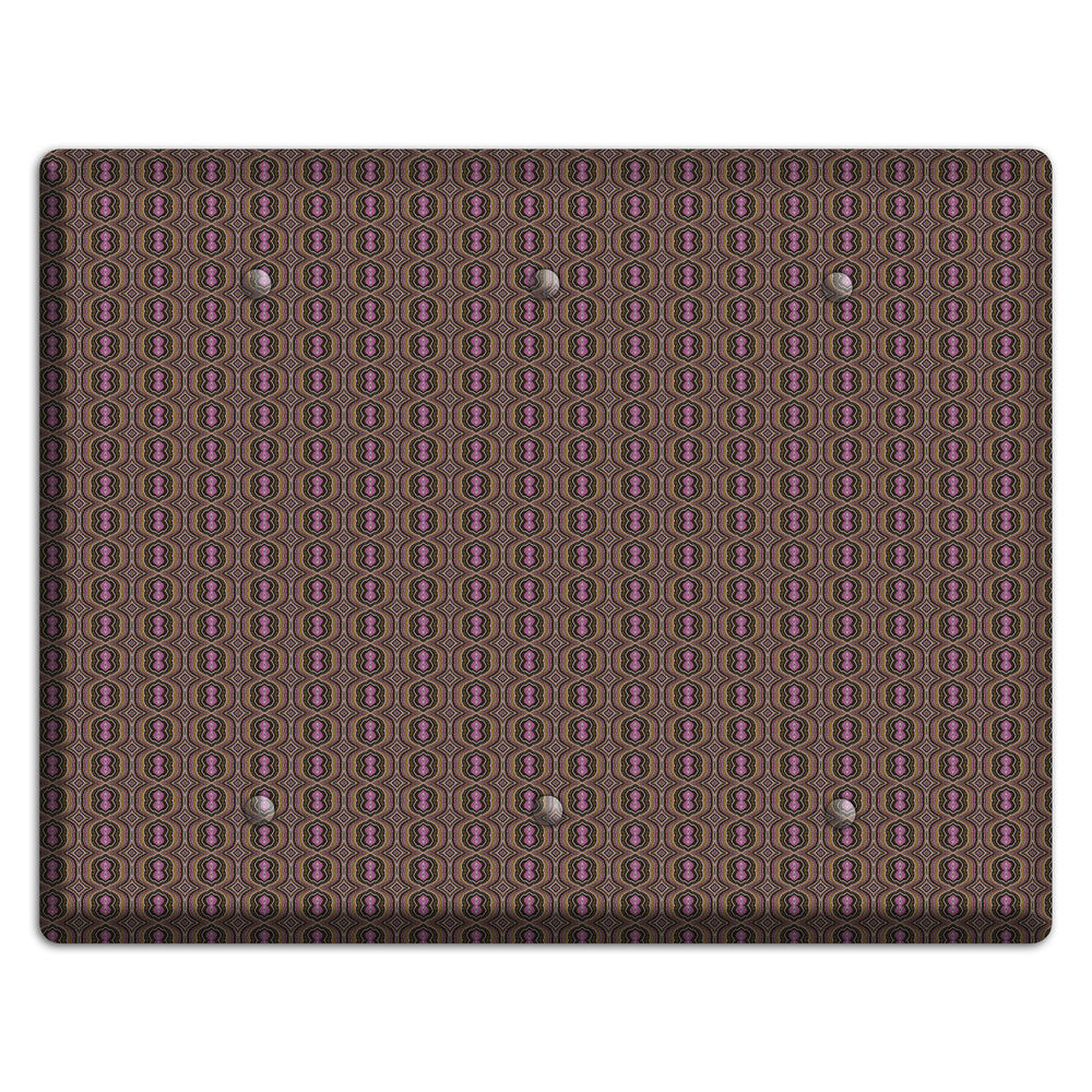 Brown Tapestry 3 Blank Wallplate