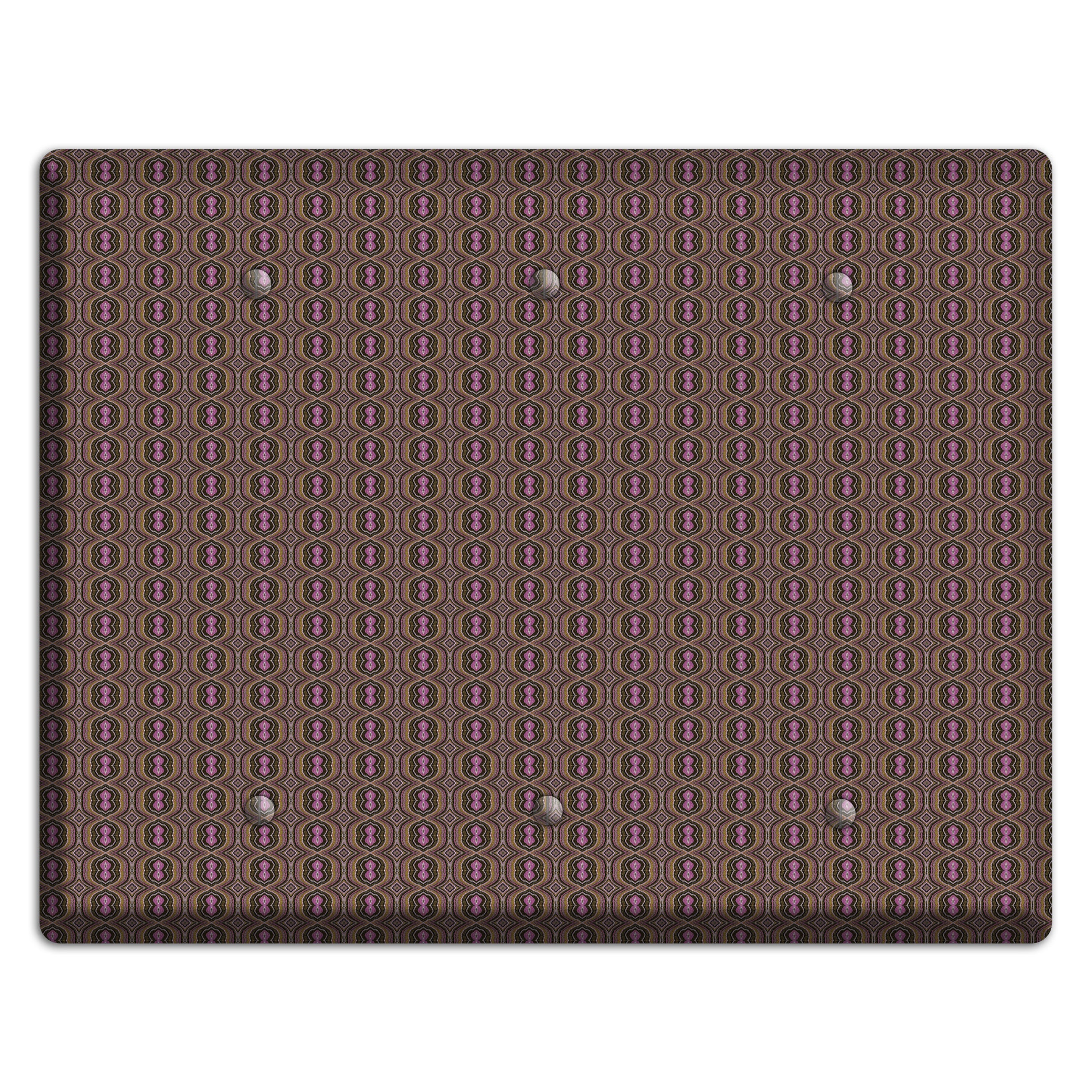 Brown Tapestry 3 Blank Wallplate