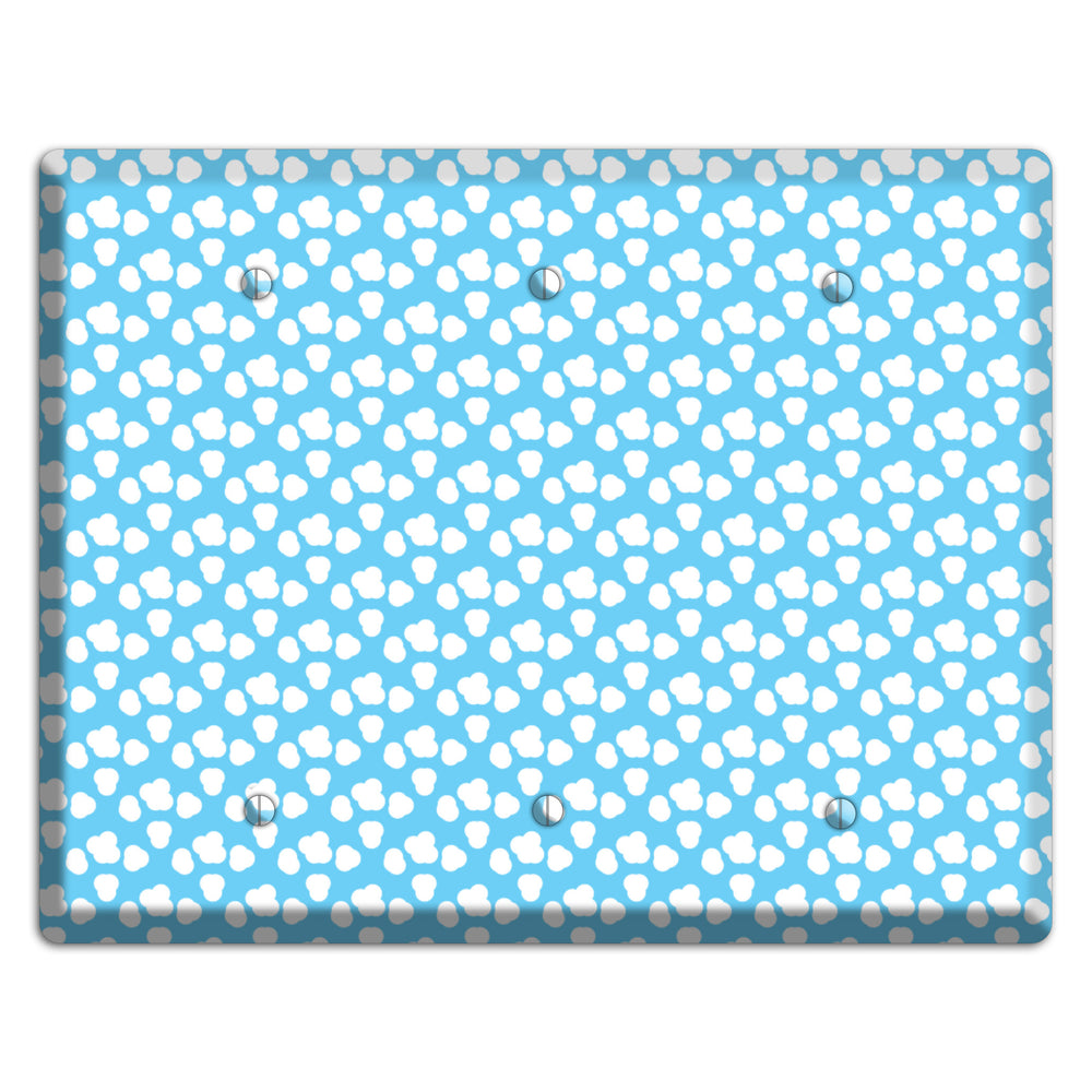 Blue Small Clouds 3 Blank Wallplate