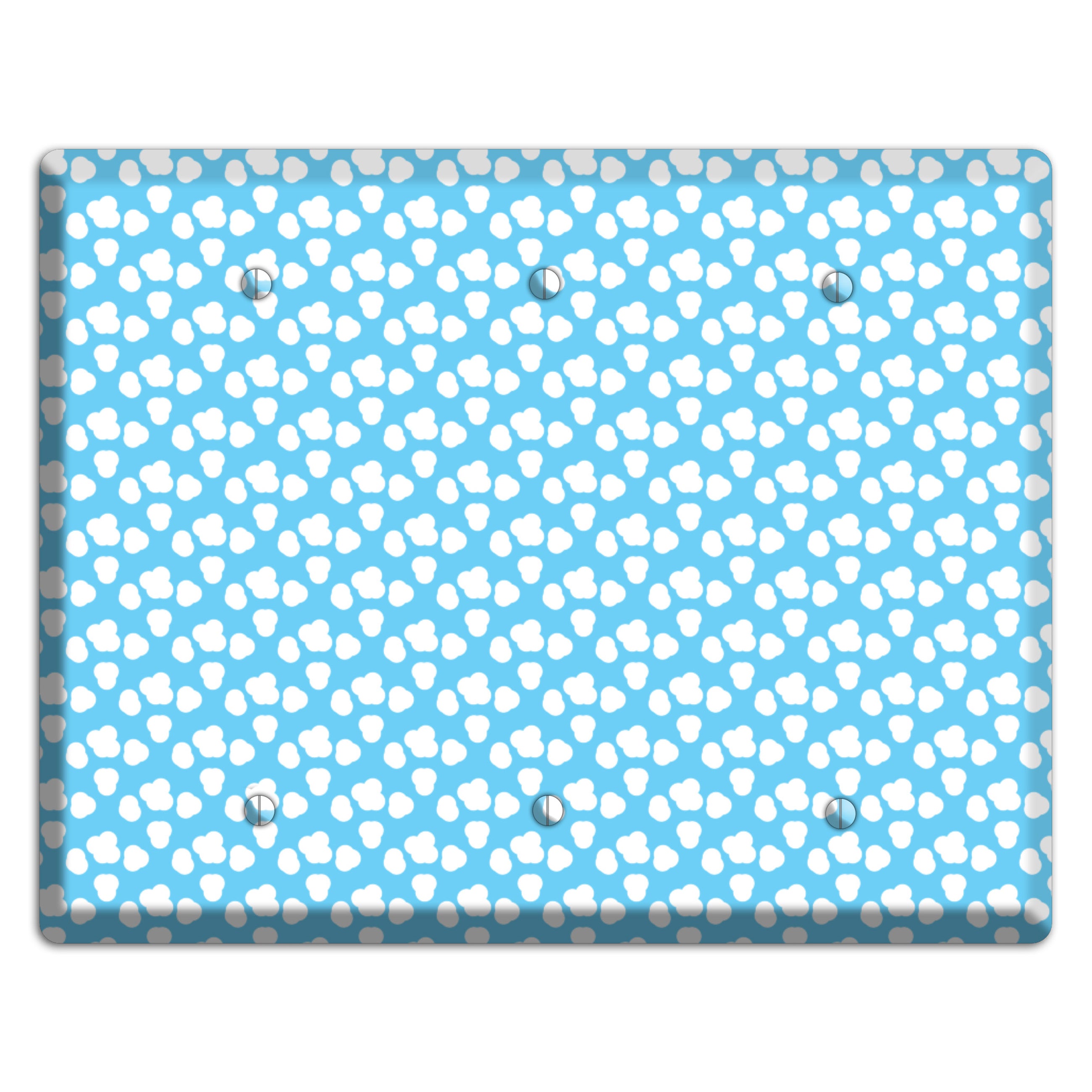Blue Small Clouds 3 Blank Wallplate