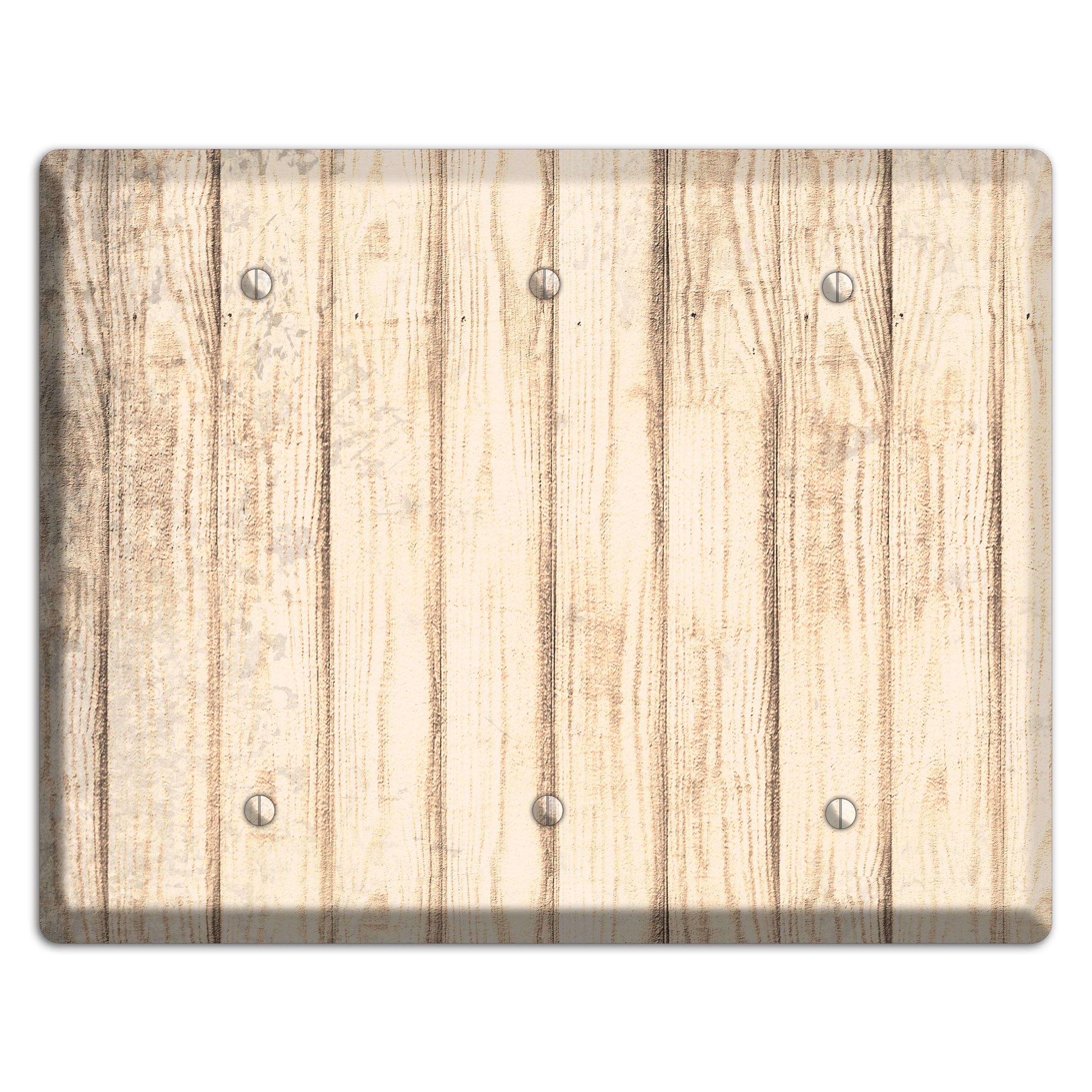 Sidecar Weathered Wood 3 Blank Wallplate