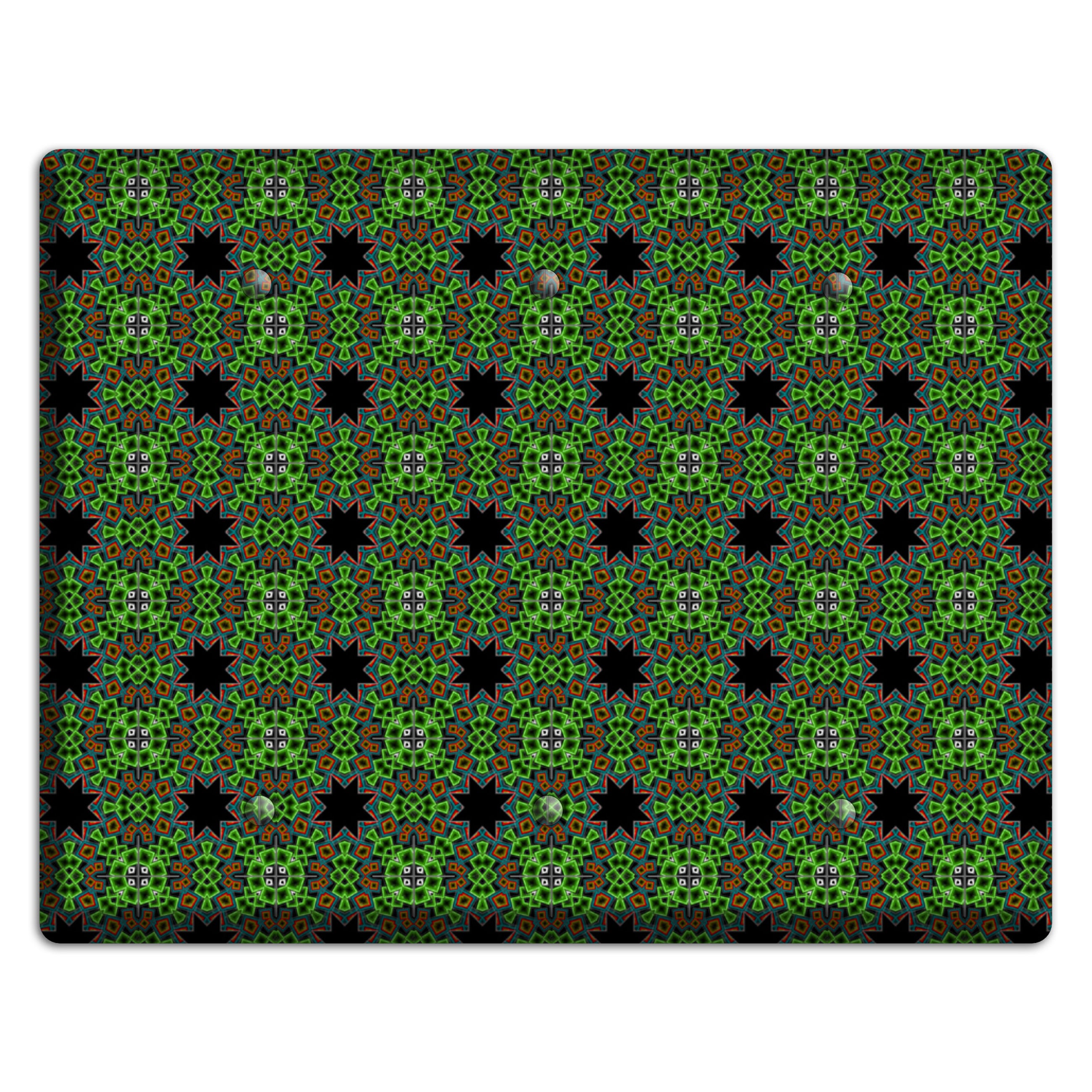 Green Foulard 2 3 Blank Wallplate