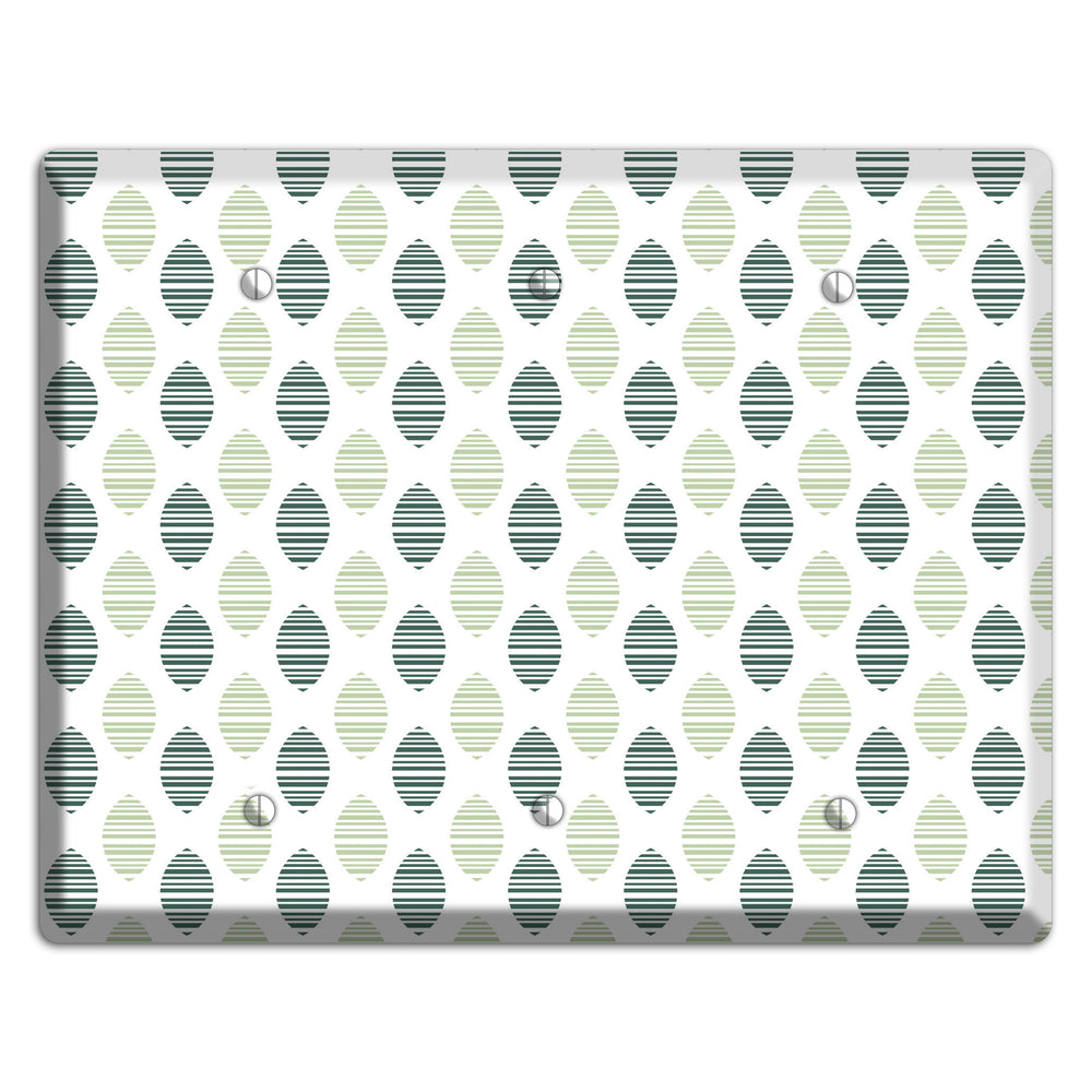 Leaves Style A 3 Blank Wallplate