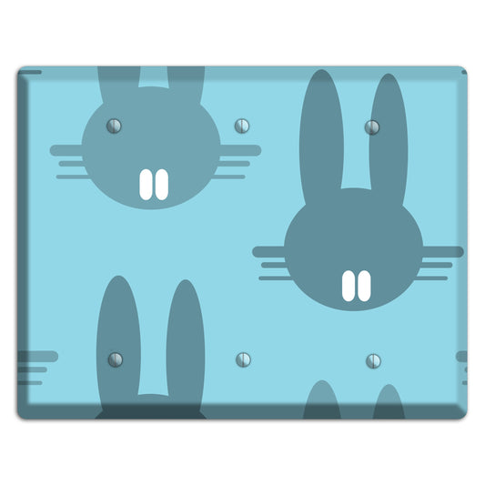Blue Bunny 3 Blank Wallplate