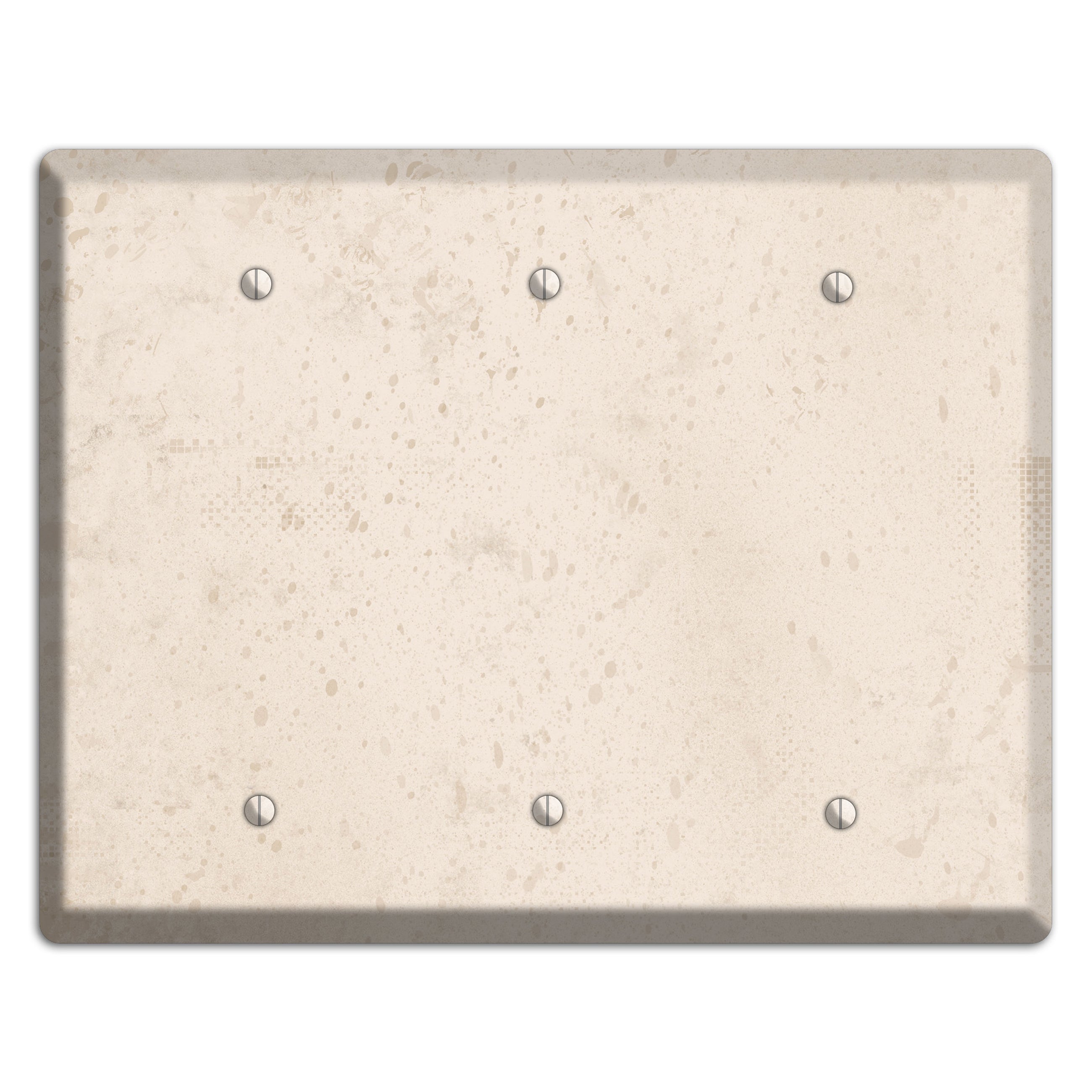 Bone Neutral Texture 3 Blank Wallplate