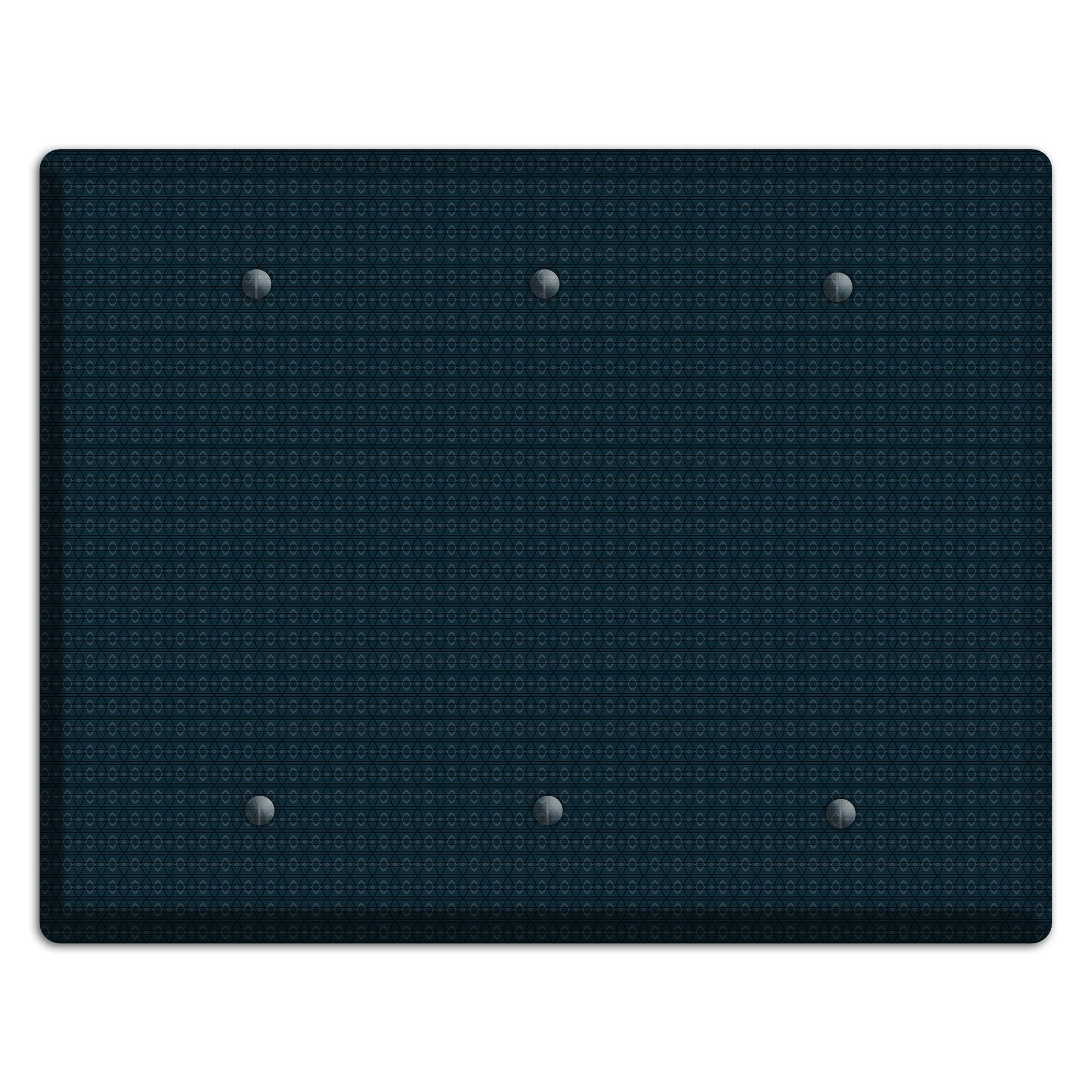 Navy Tiny Tapestry 3 Blank Wallplate