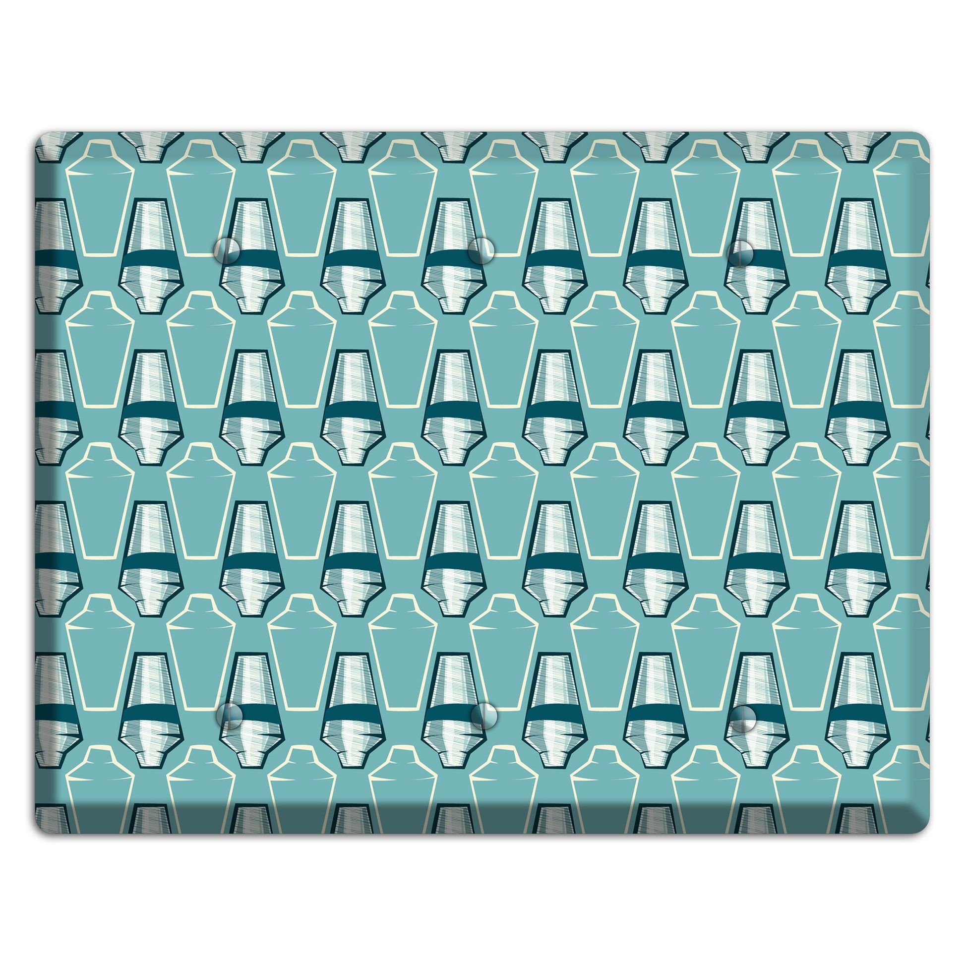 Cocktail Shakers 3 Blank Wallplate