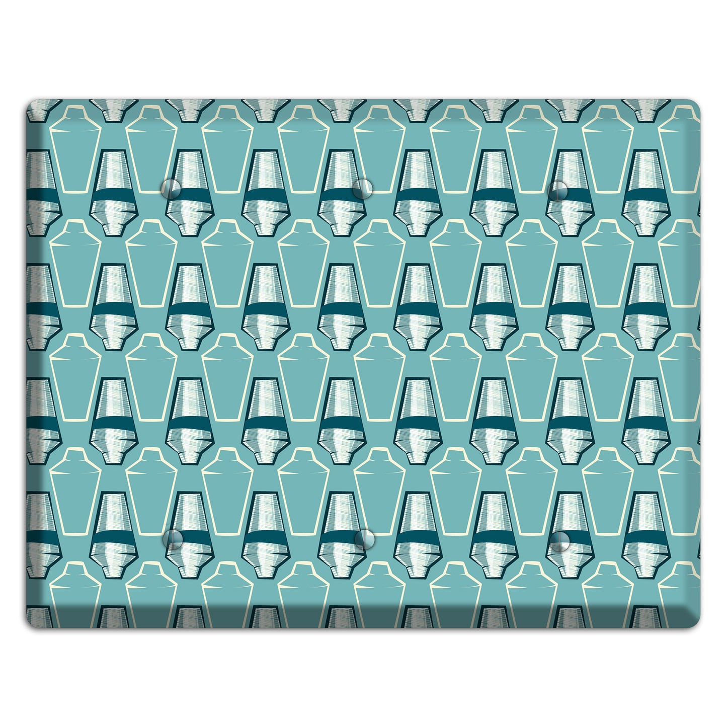 Cocktail Shakers 3 Blank Wallplate
