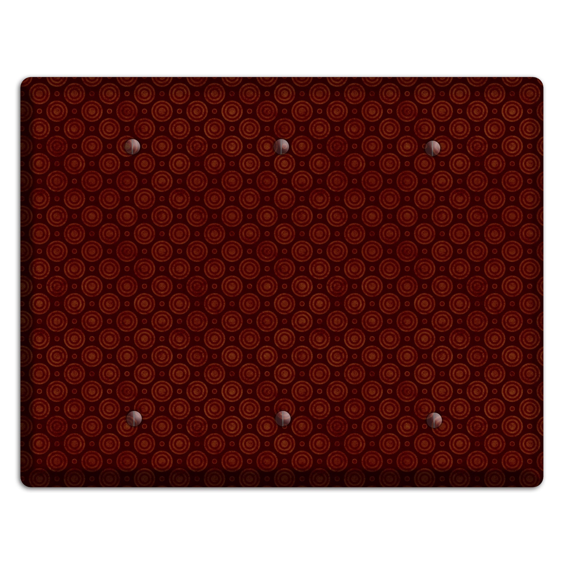 Maroon Circles 2 3 Blank Wallplate