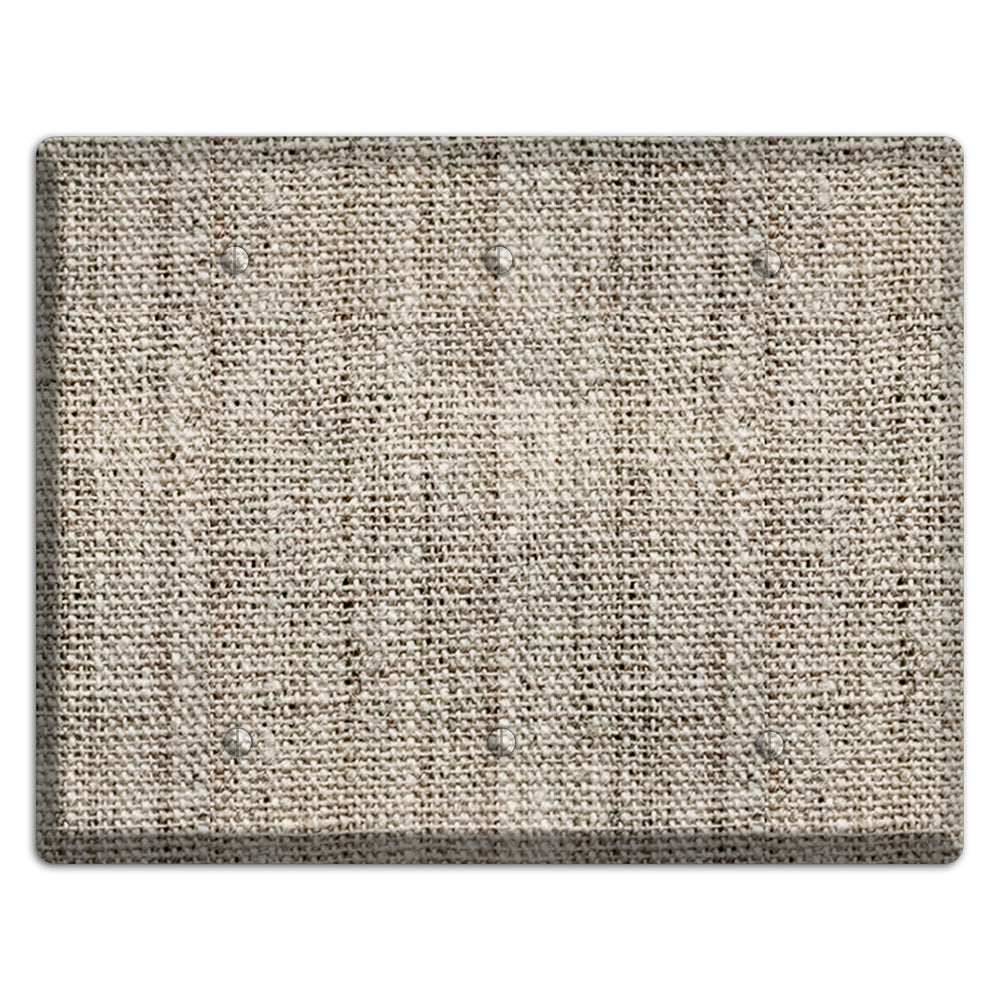 Niagara Burlap 3 Blank Wallplate