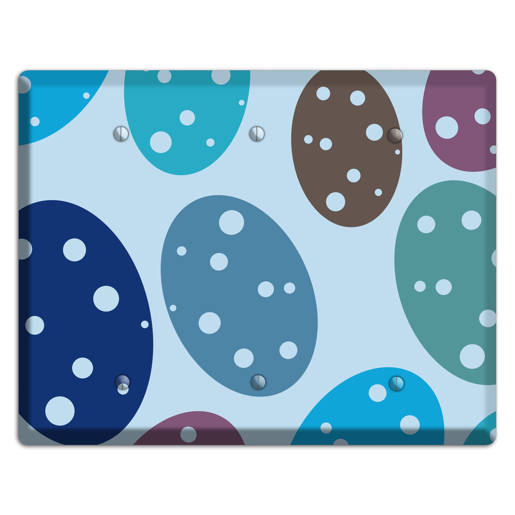 Blue Eggs 3 Blank Wallplate