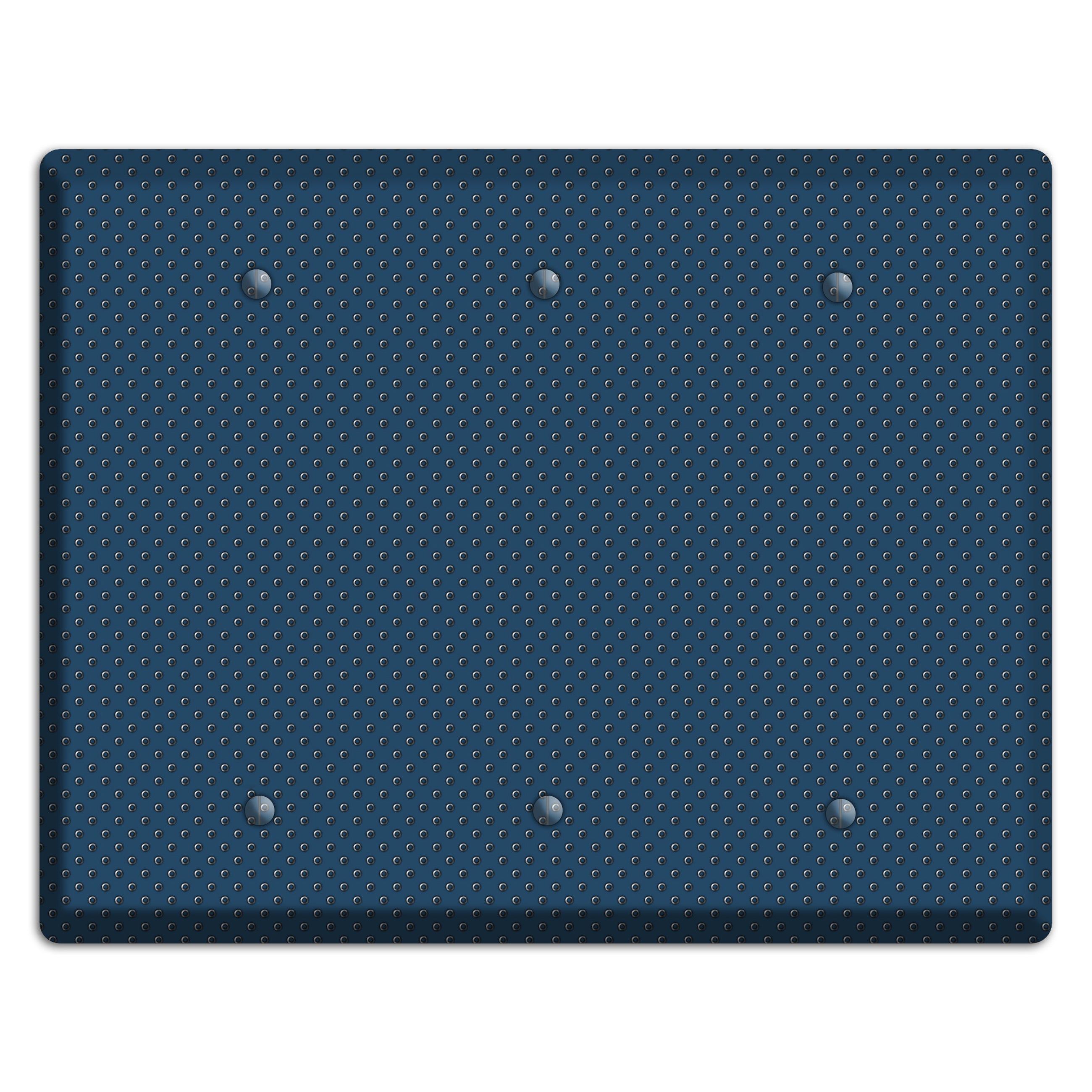 Blue Small Dots 3 Blank Wallplate