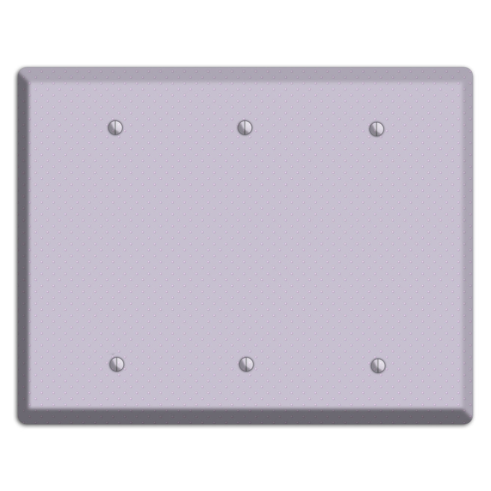 Lavender with Tiny Dots 3 Blank Wallplate