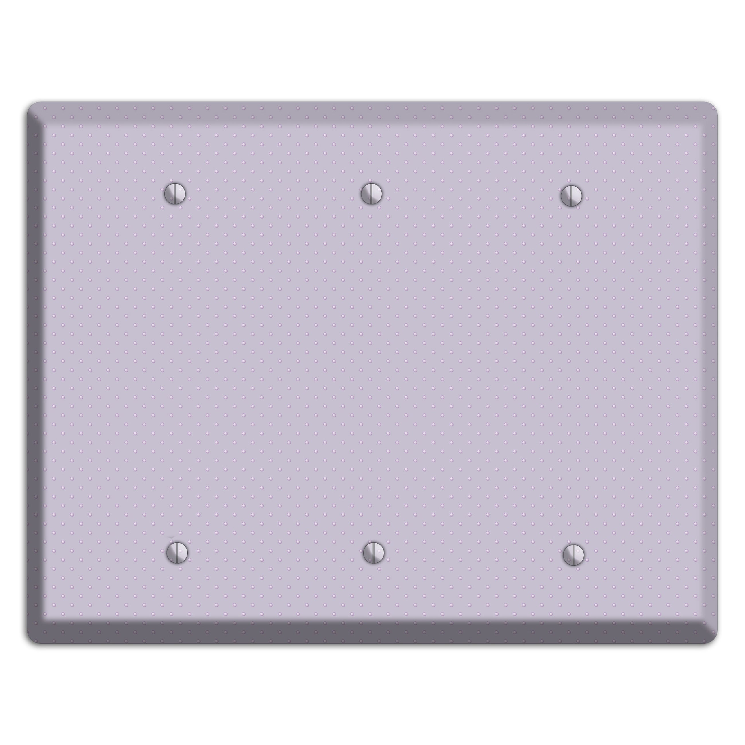 Lavender with Tiny Dots 3 Blank Wallplate
