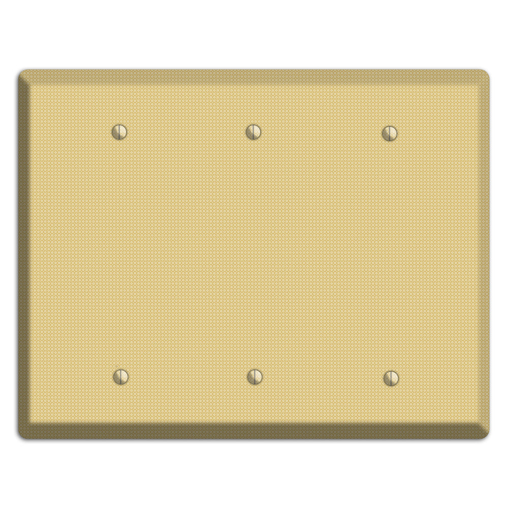 Khaki Weave 3 Blank Wallplate