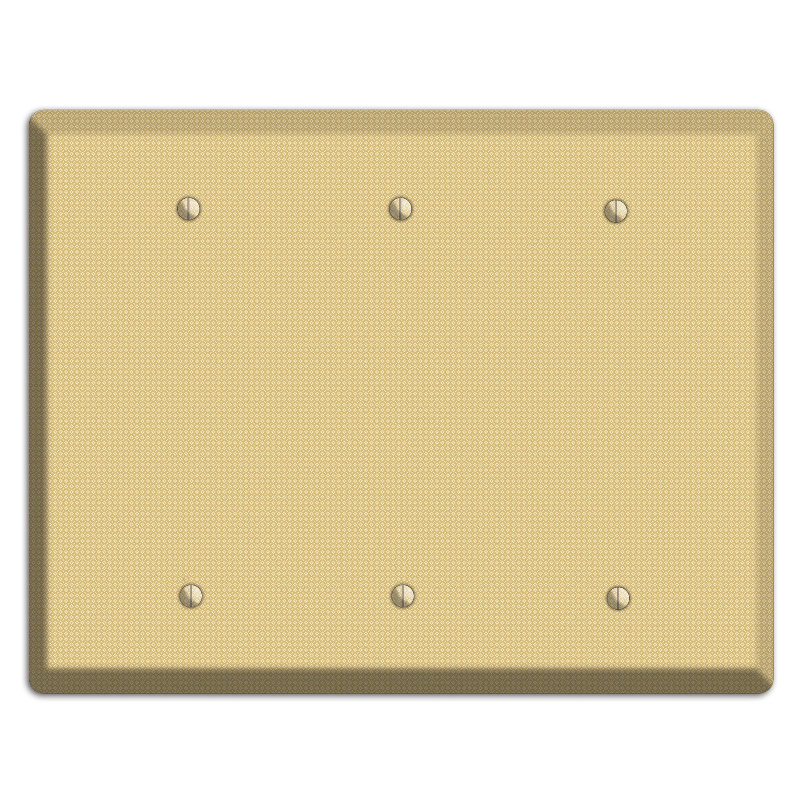 Khaki Weave 3 Blank Wallplate