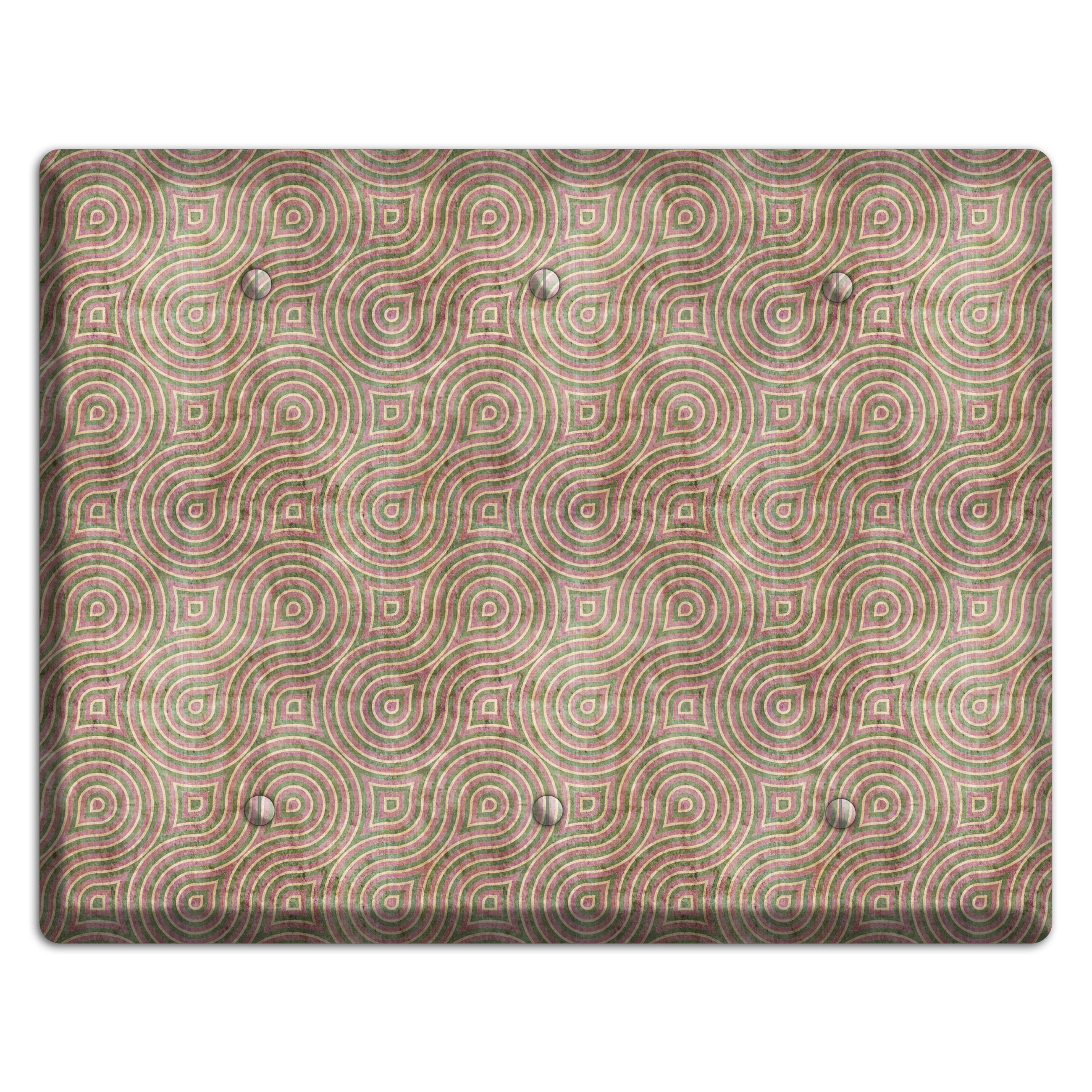 Brown Swirl 3 Blank Wallplate